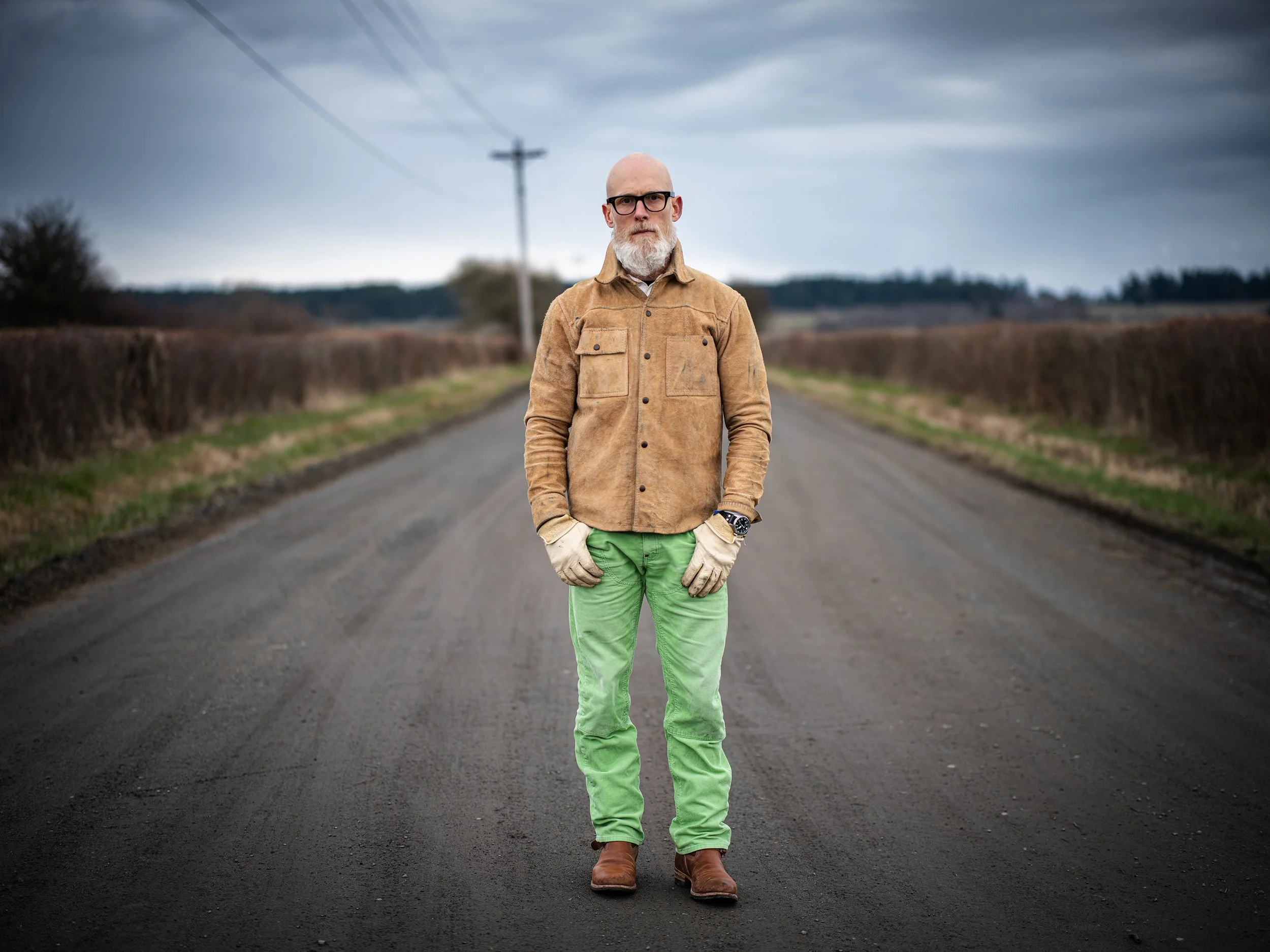 the Black Bear Brand double front OLD MONEY Green Cords — Black